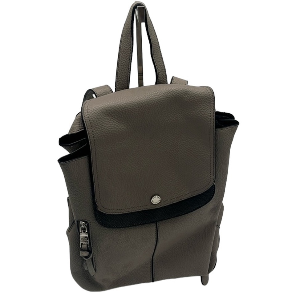Steve Madden Grey Faux Leather Backpack Purse BLEMISH